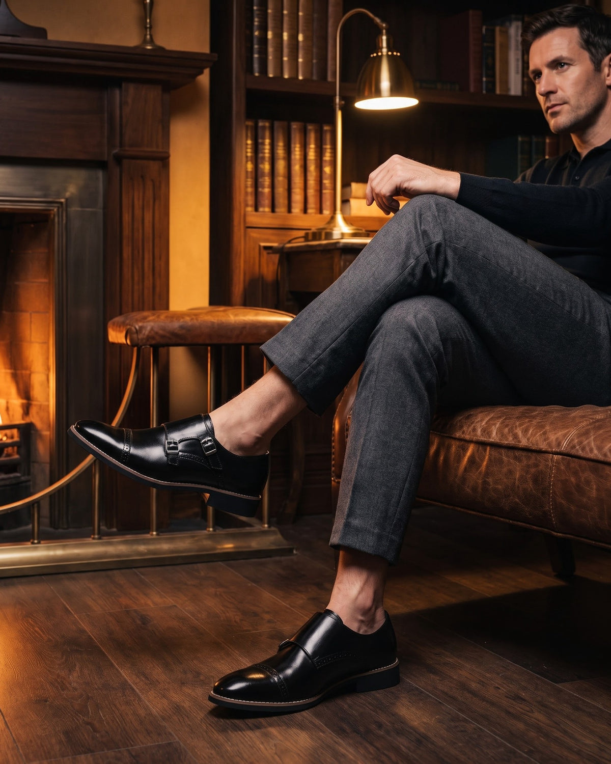 Julian Leather Monk Strap