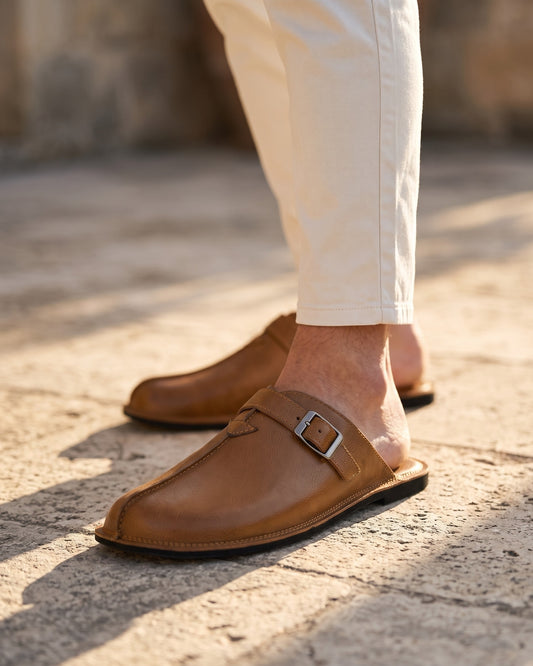Zeno Leather Mule