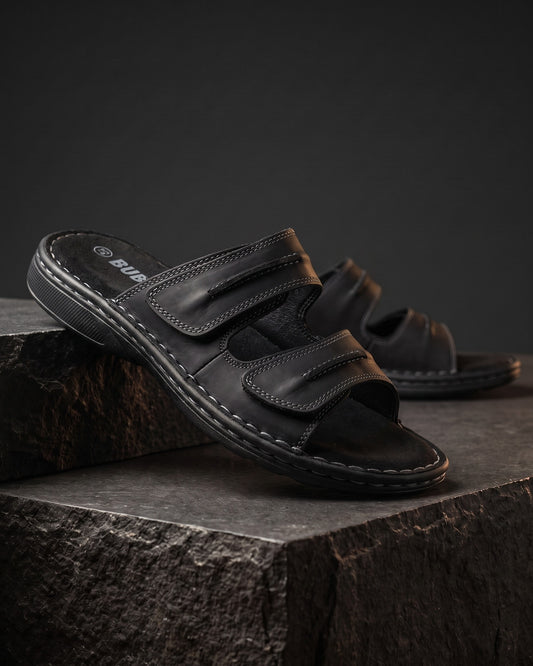 Lorenzo Leather Slide