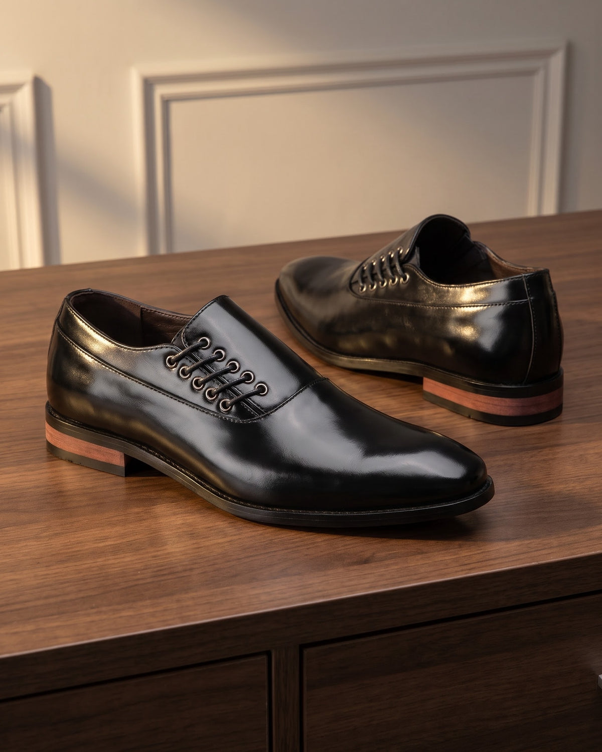 Antonio Faux Leather Oxford