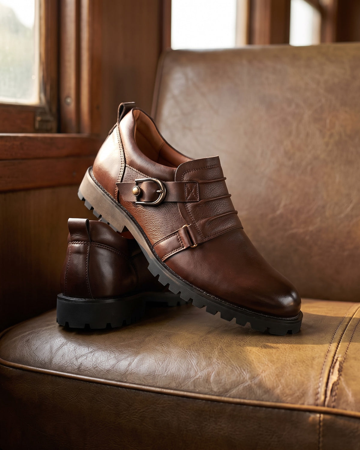 Fernando Leather Monk Strap