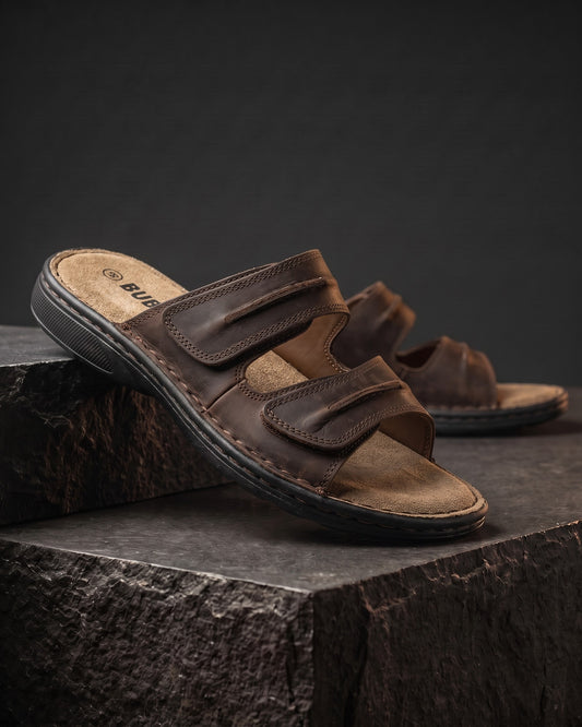 Lorenzo Leather Slide