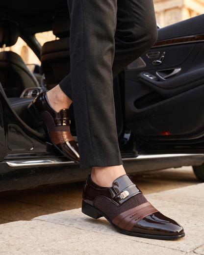 Fausto Leather Monk Strap