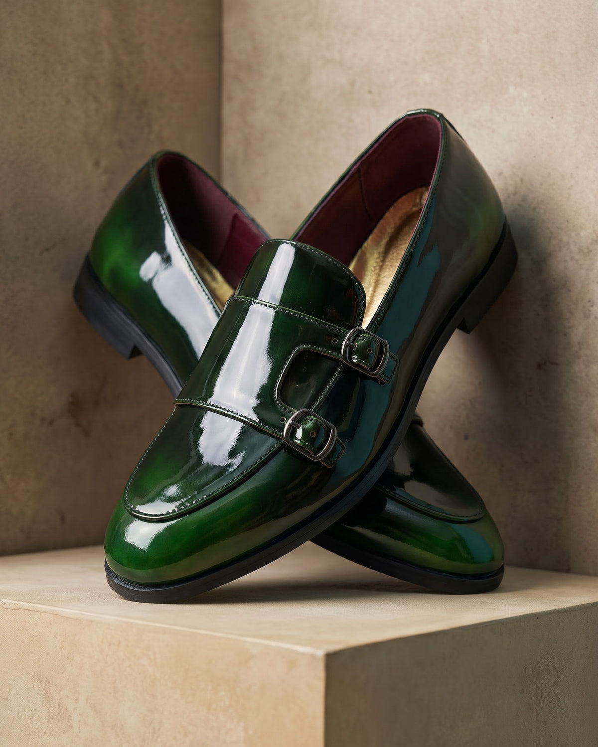 Piero Leather Monk Strap