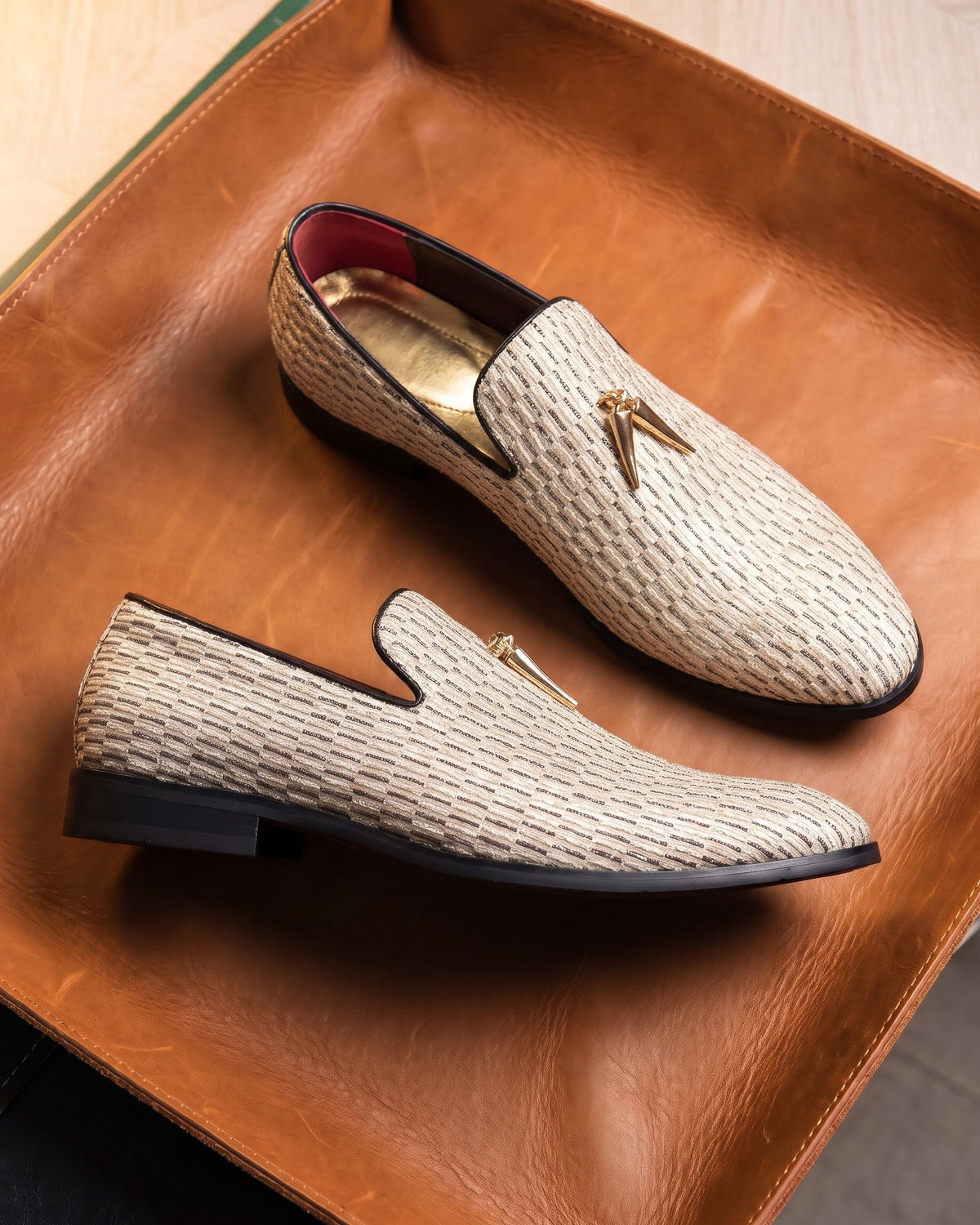 Santos Woven Tassel Loafer