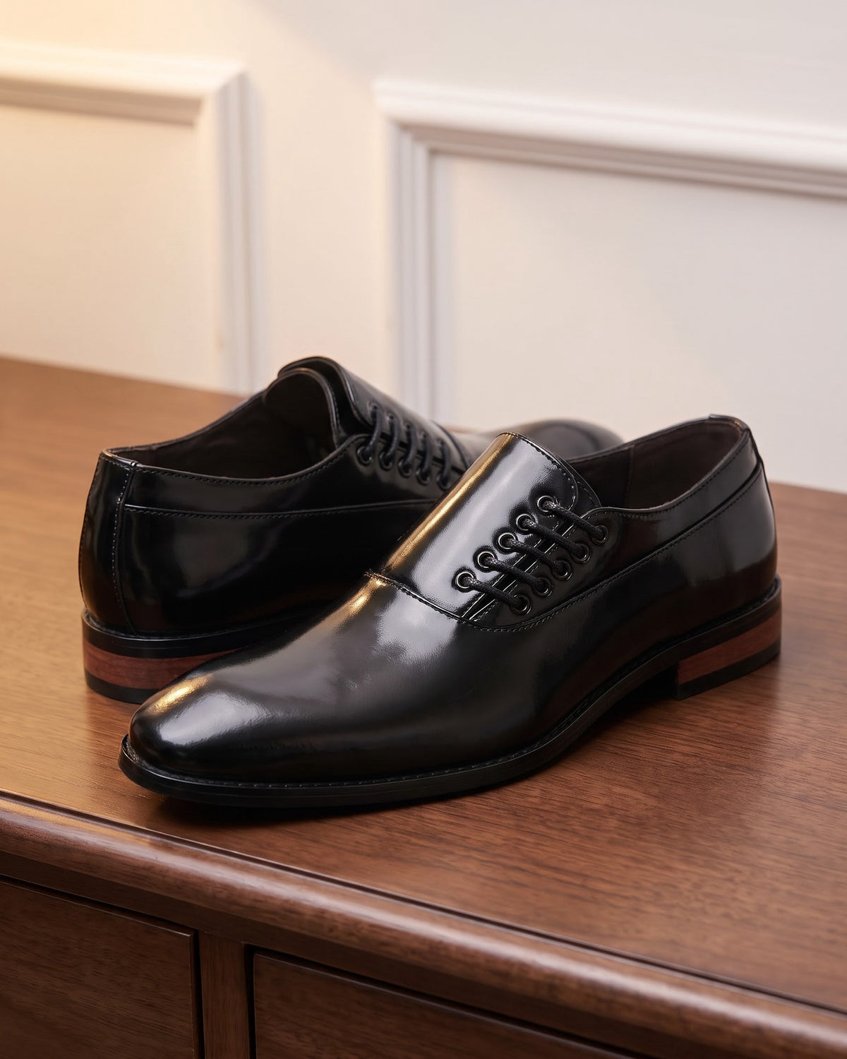 Antonio Faux Leather Oxford