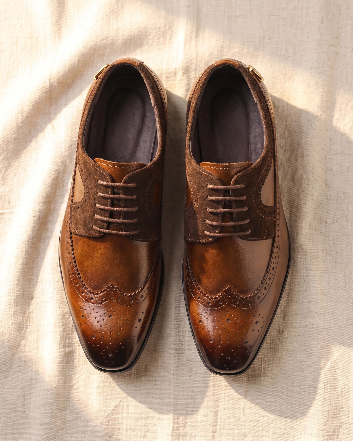 Alvaro Faux Leather Brogue