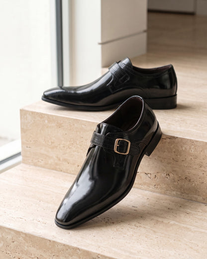 Cesare Leather Monk Strap