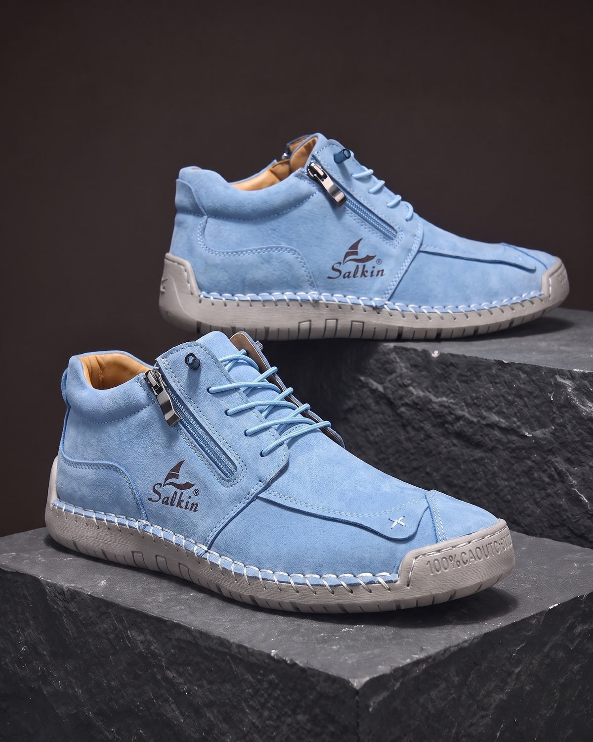 Rocco Faux Leather Chukka Boot