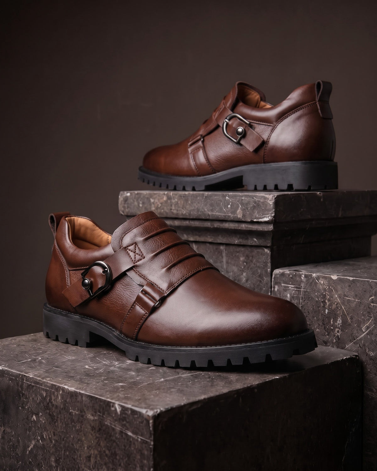 Fernando Leather Monk Strap