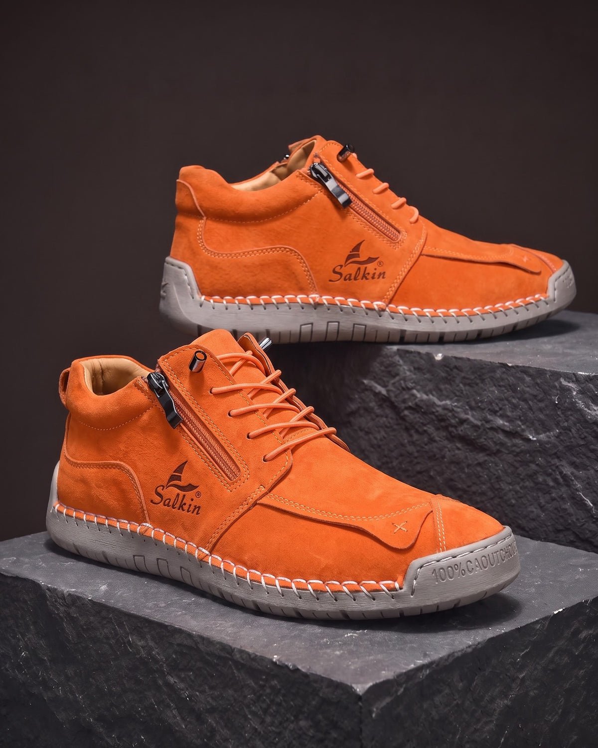 Rocco Faux Leather Chukka Boot