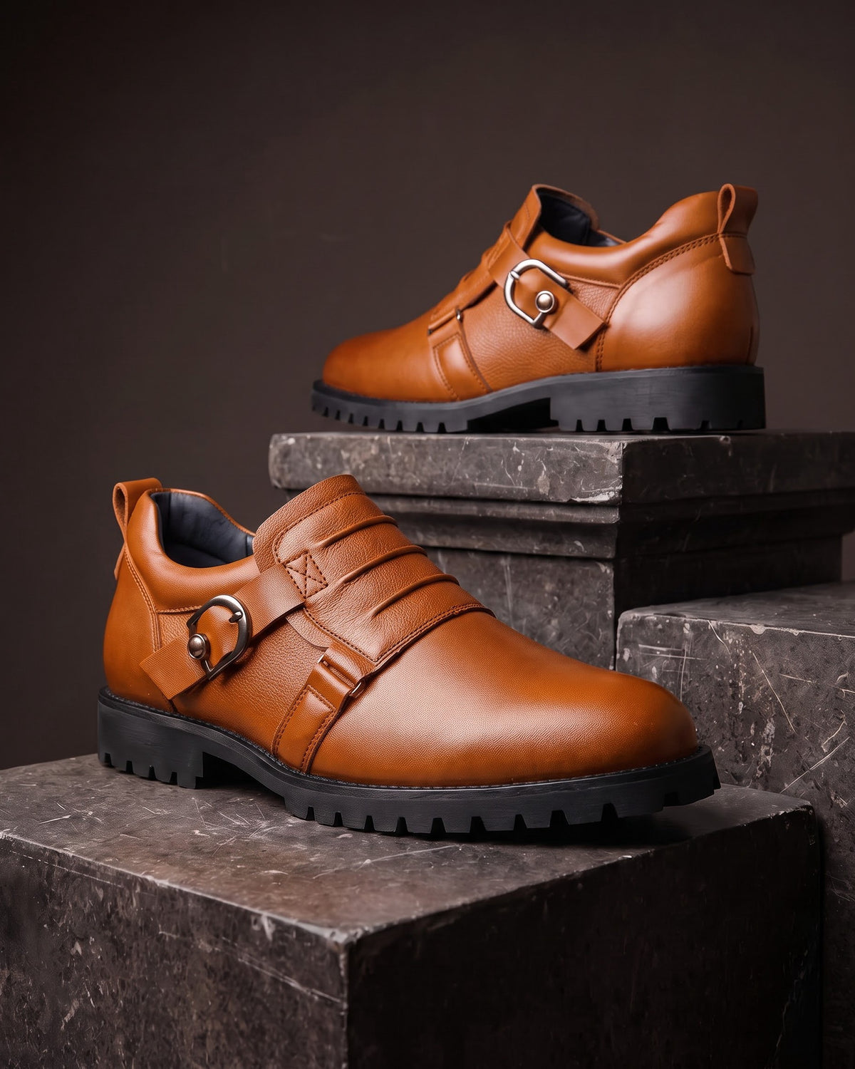 Fernando Leather Monk Strap