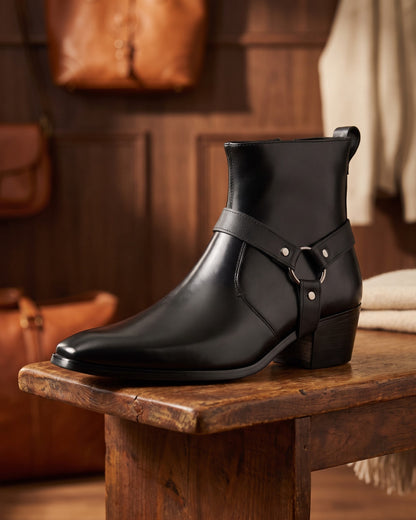 Umberto Leather Harness Boot