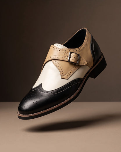 Valentino Leather Monk Strap