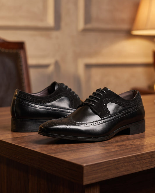 Alvaro Faux Leather Brogue