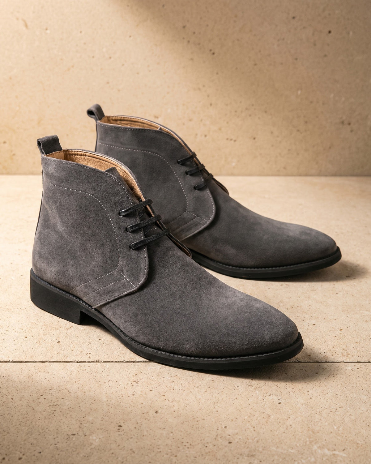 Claudio Faux Leather Chukka Boot