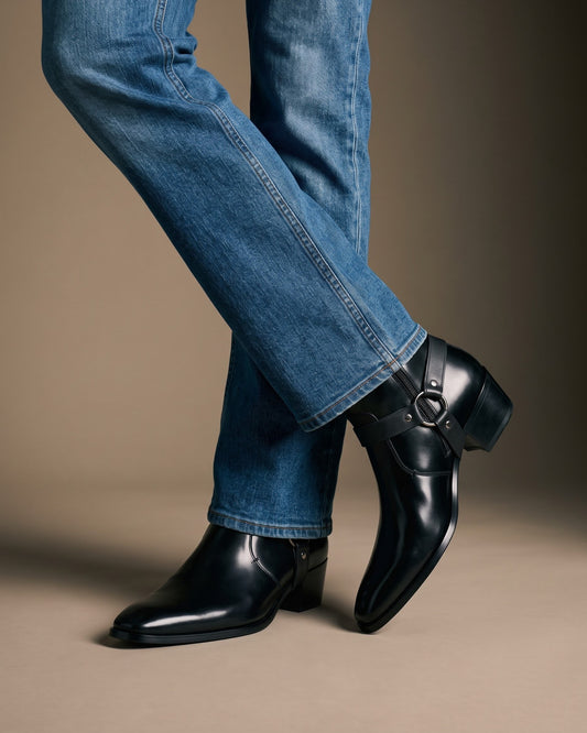 Umberto Leather Harness Boot