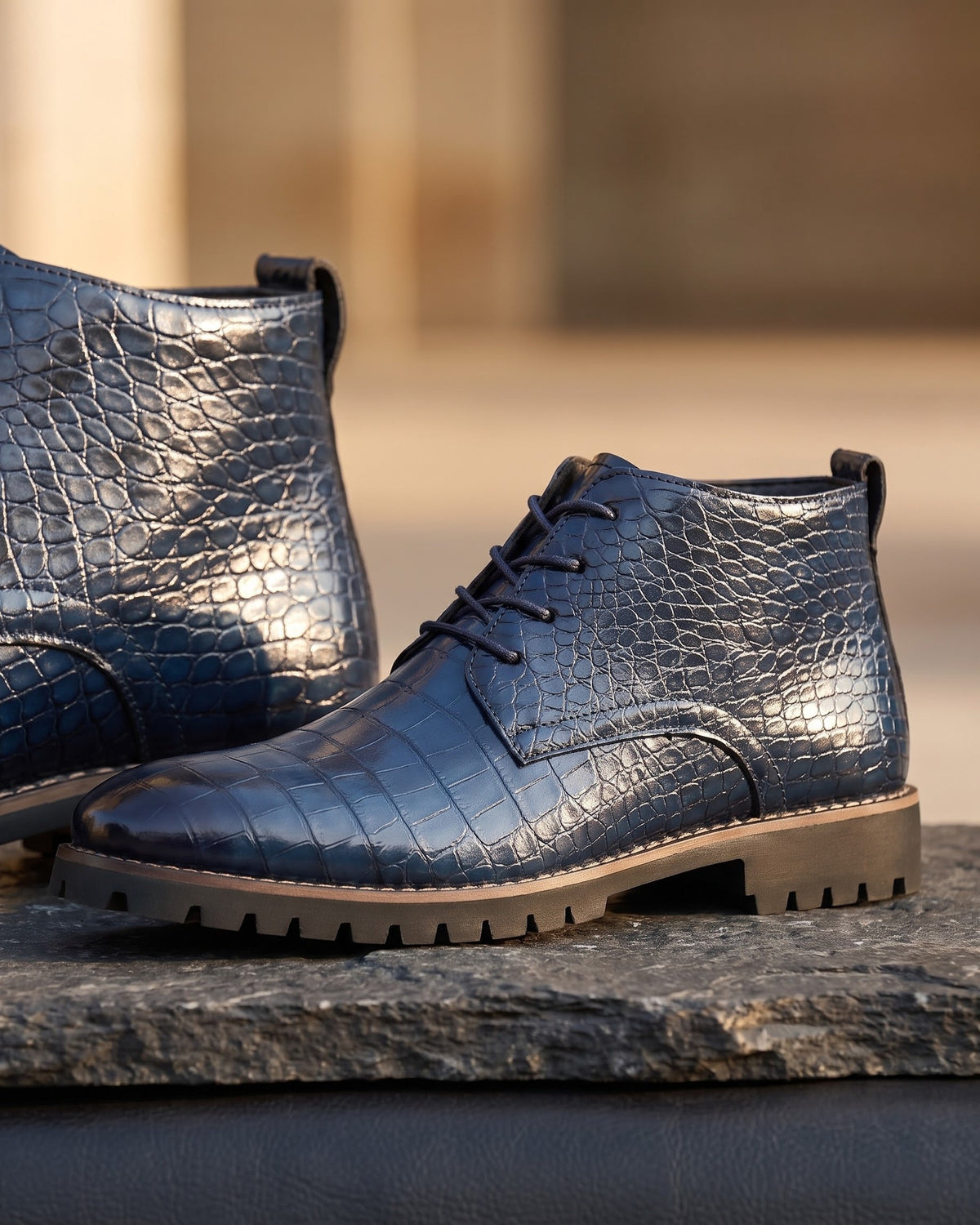 Domenico Leather Chukka Boot