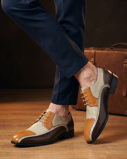 Ettore Leather Brogue Derby