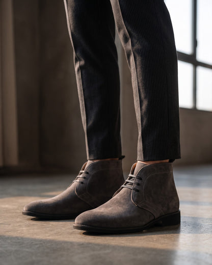 Claudio Faux Leather Chukka Boot
