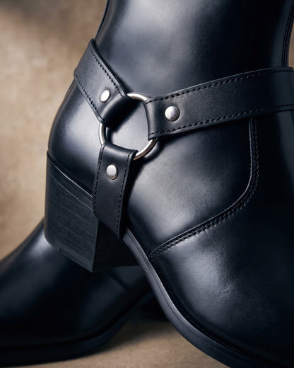 Umberto Leather Harness Boot