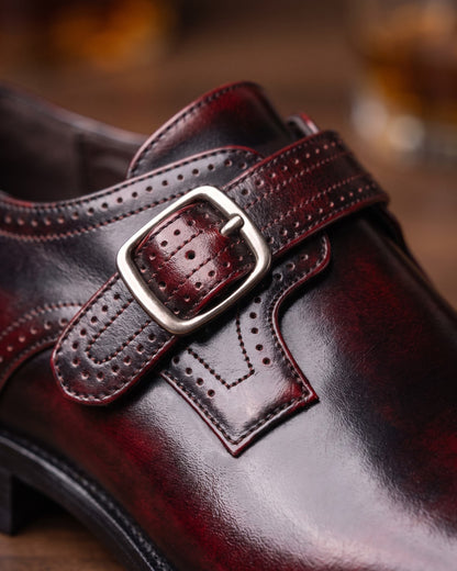 Cesare Leather Monk Strap