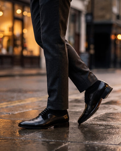 Alvaro Faux Leather Brogue
