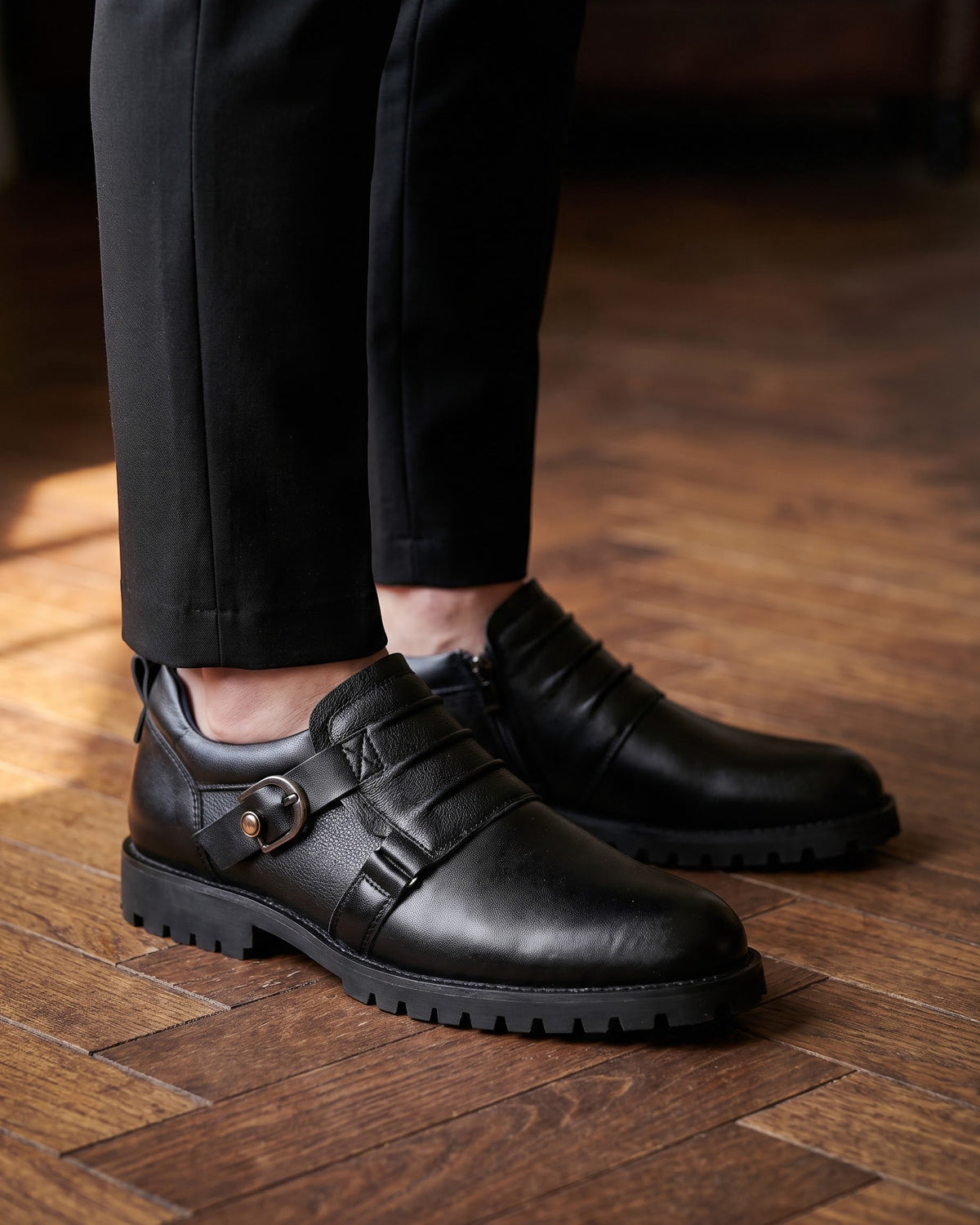 Fernando Leather Monk Strap