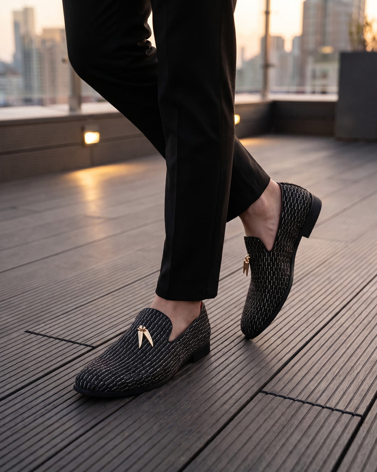 Santos Woven Tassel Loafer