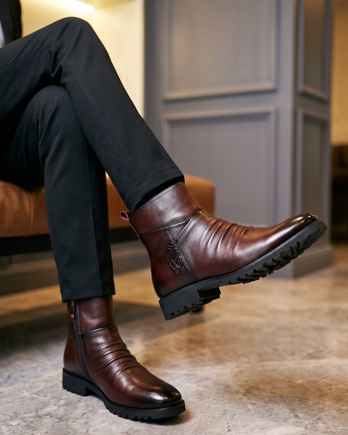 Luciano Leather Chelsea Boot