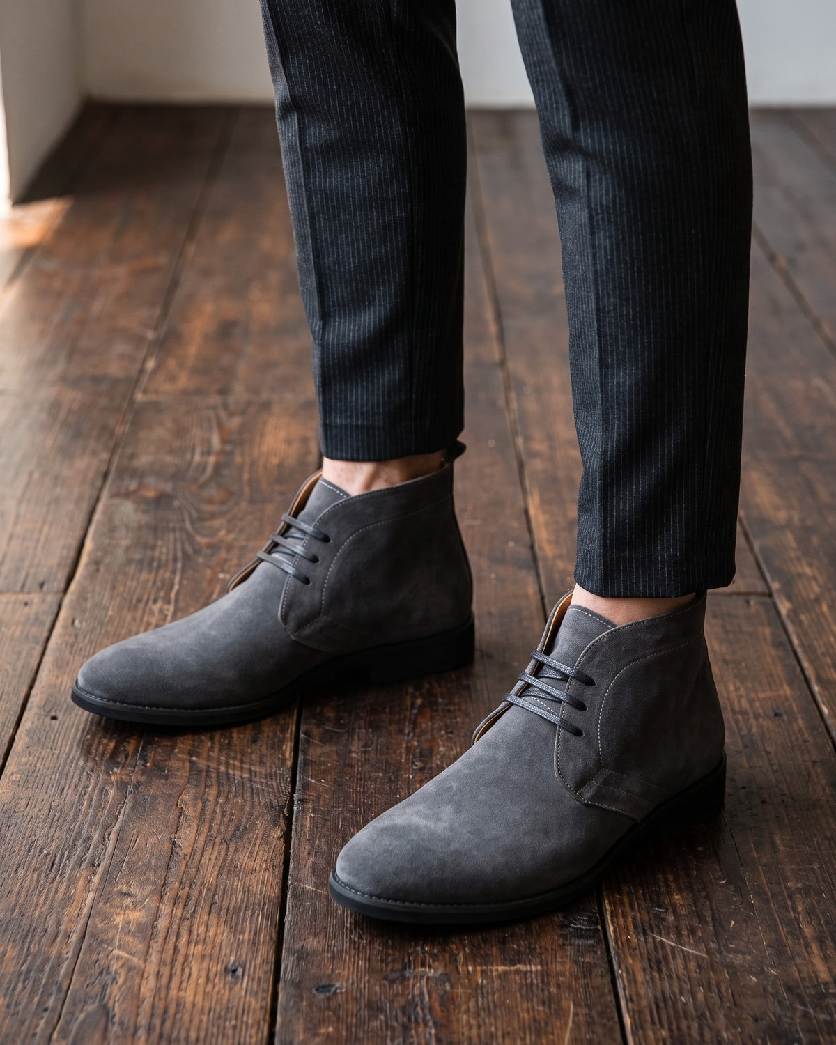 Claudio Faux Leather Chukka Boot