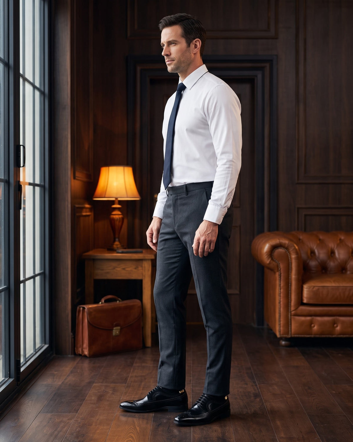 Alvaro Faux Leather Brogue