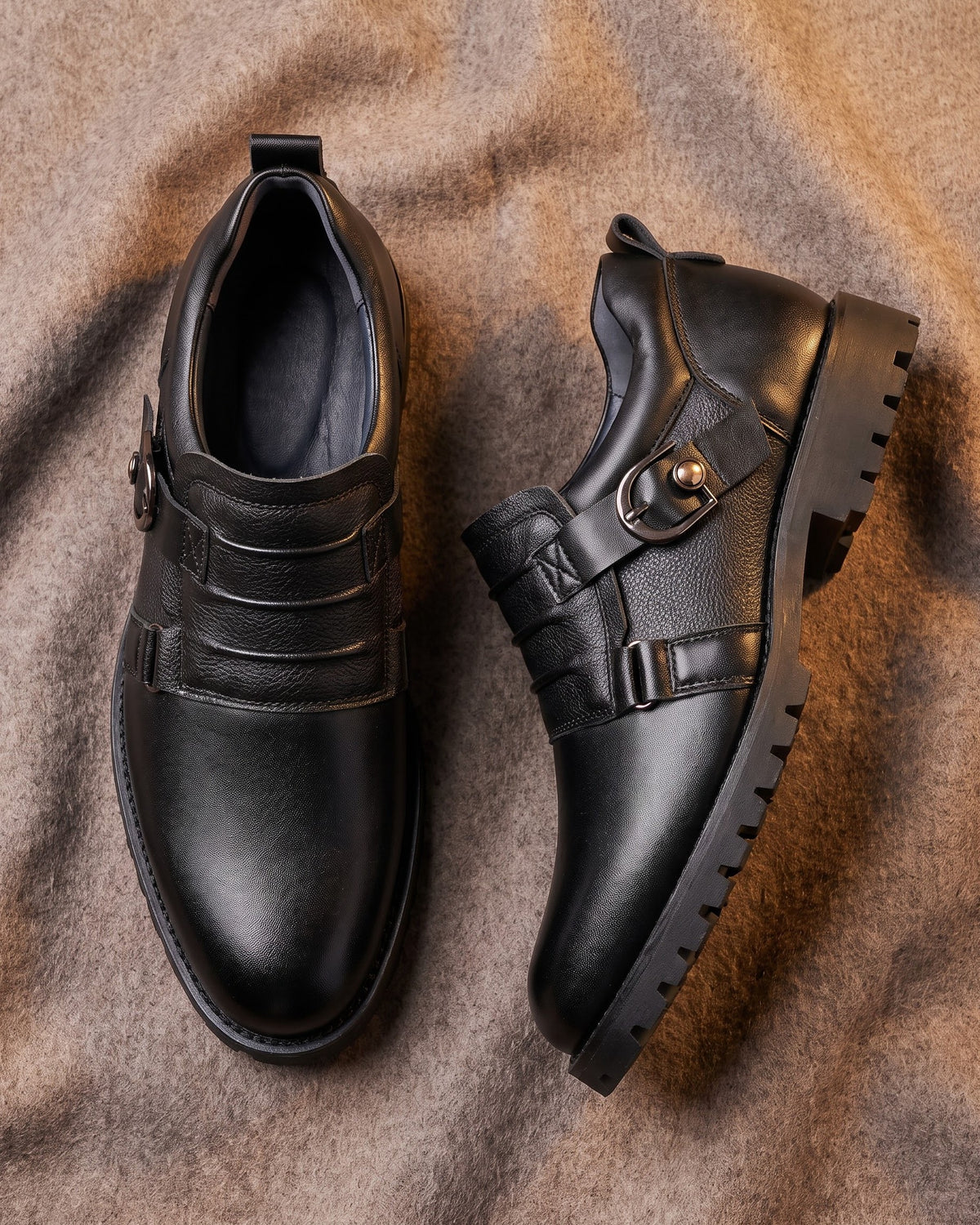 Fernando Leather Monk Strap