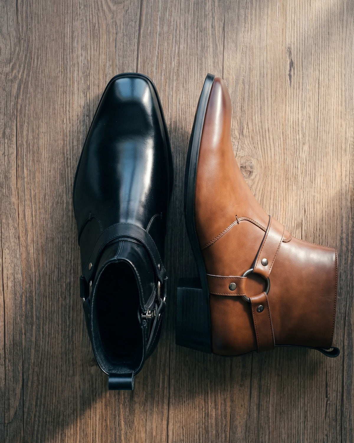 Umberto Leather Harness Boot