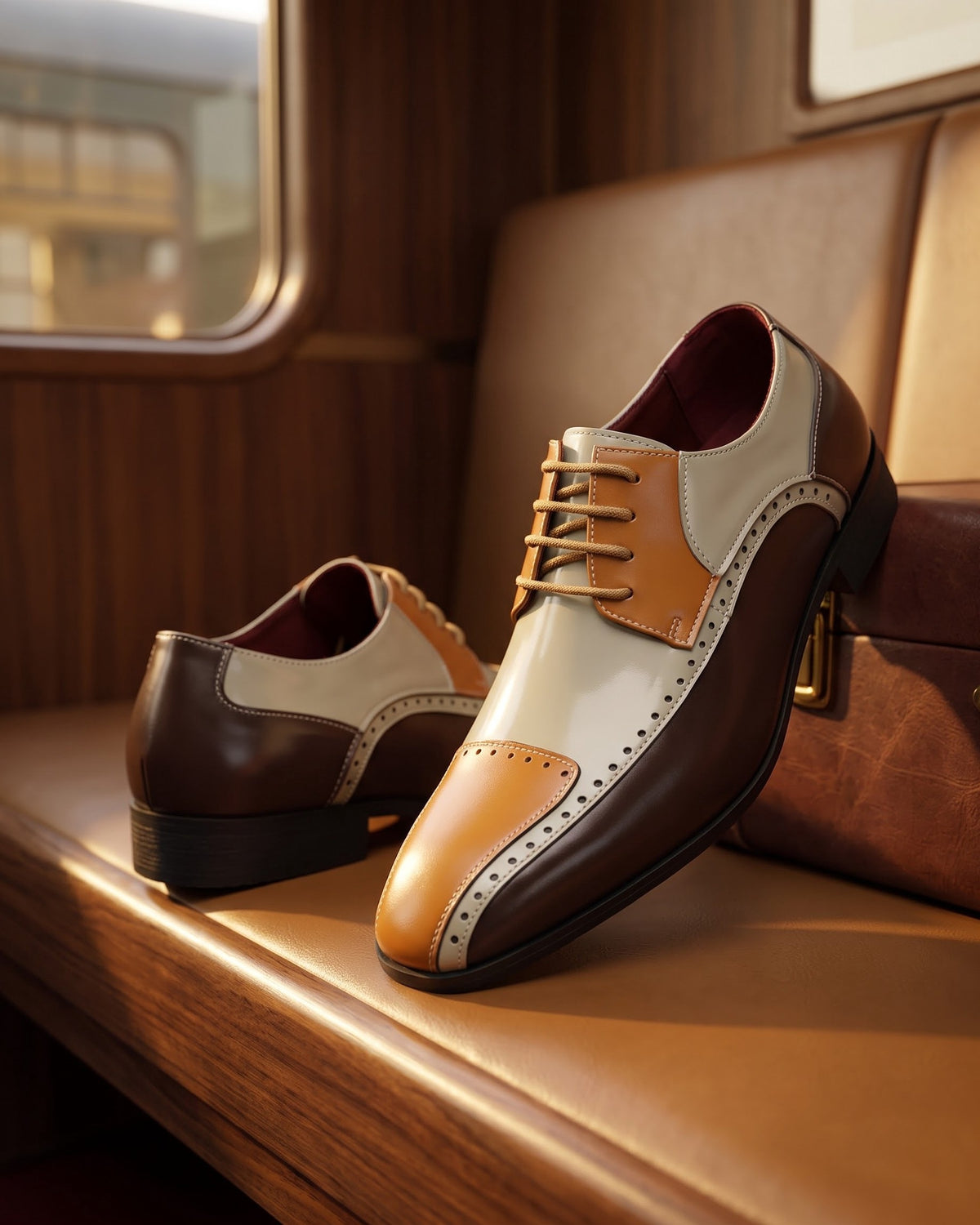 Ettore Leather Brogue Derby