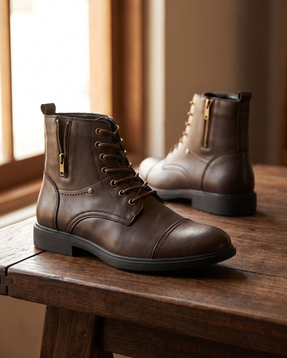 Octavio Leather-Look Boot