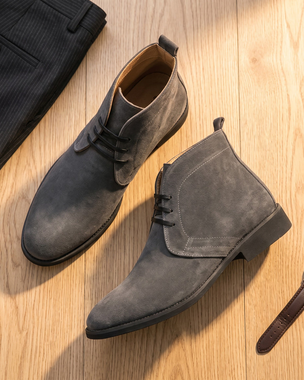 Claudio Faux Leather Chukka Boot