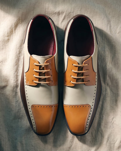Ettore Leather Brogue Derby
