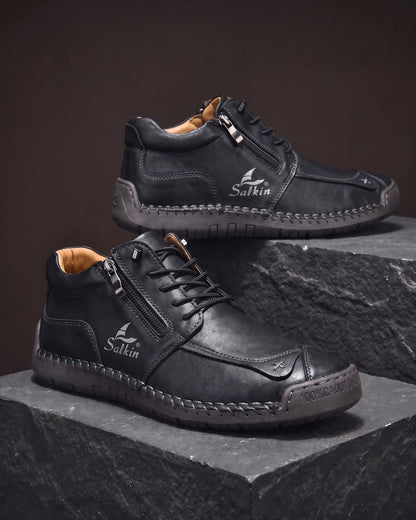 Rocco Faux Leather Chukka Boot