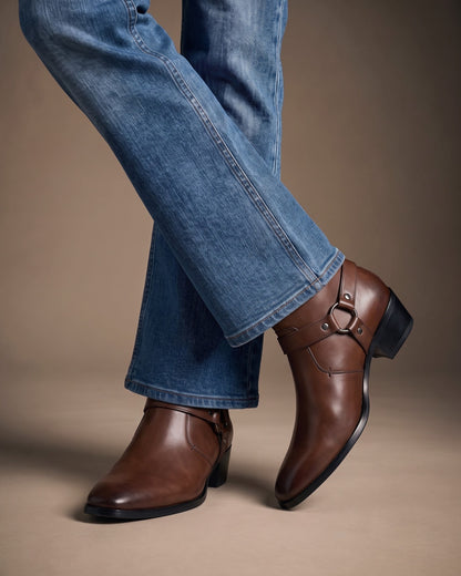 Umberto Leather Harness Boot