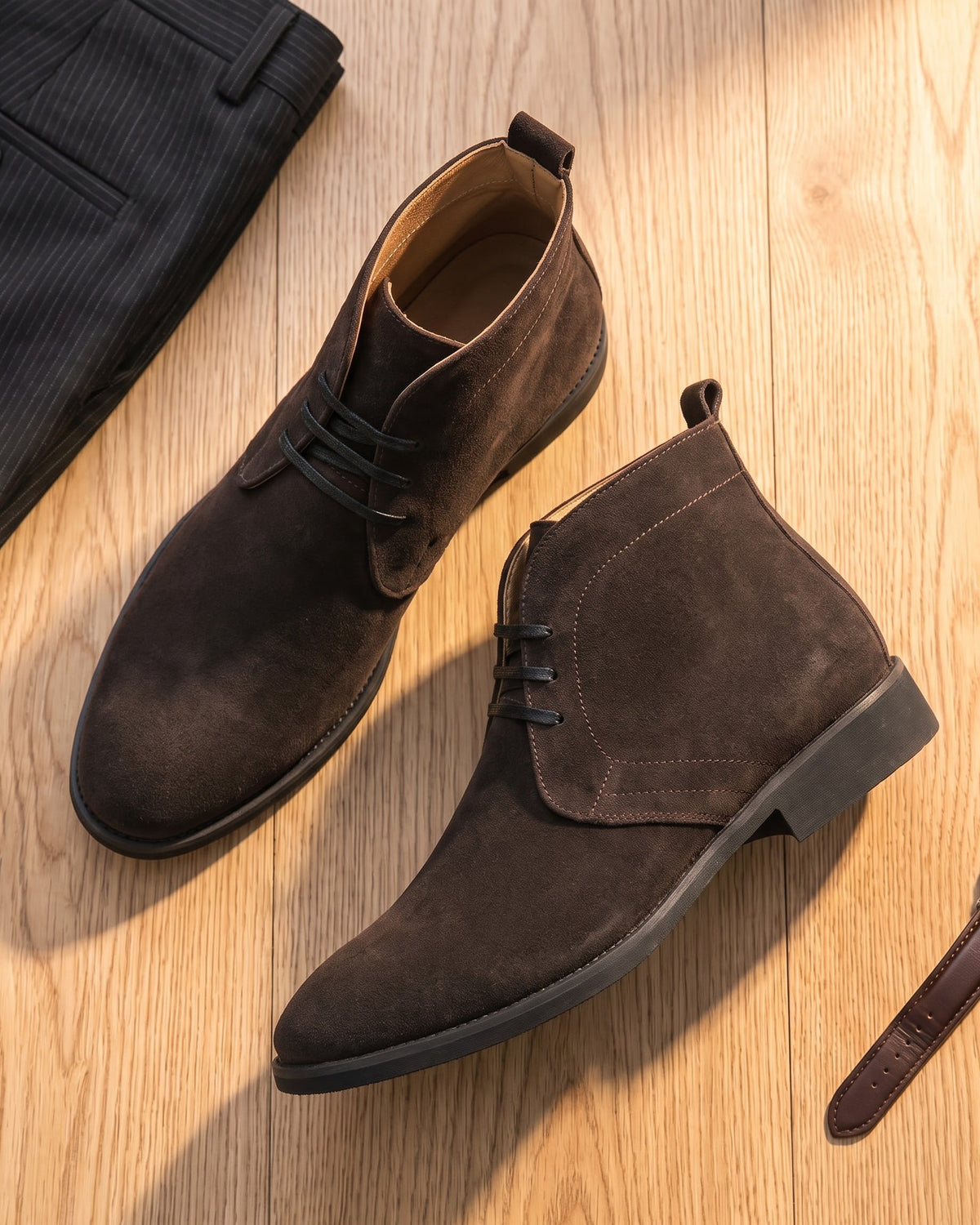 Claudio Faux Leather Chukka Boot