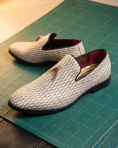 Santos Woven Tassel Loafer
