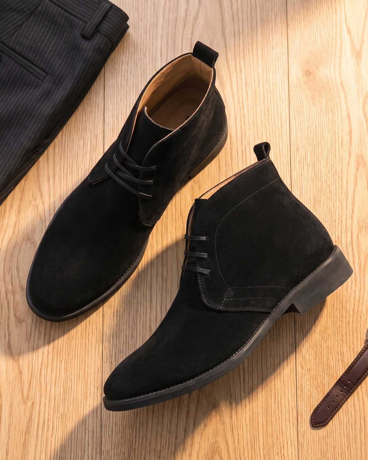 Claudio Faux Leather Chukka Boot