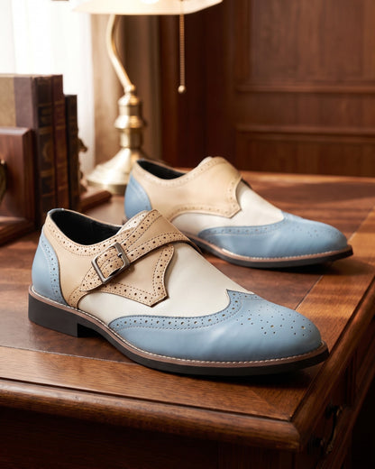 Valentino Leather Monk Strap