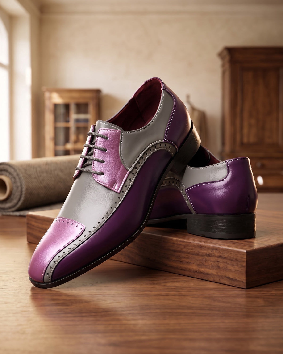 Ettore Leather Brogue Derby