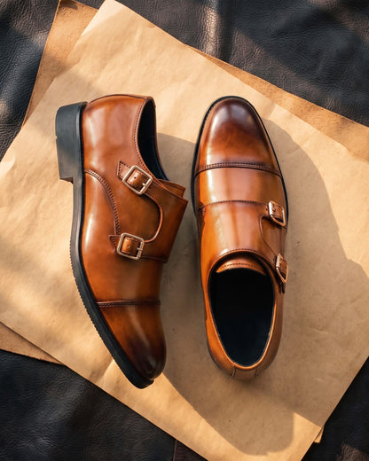 Severino Leather Monk Strap