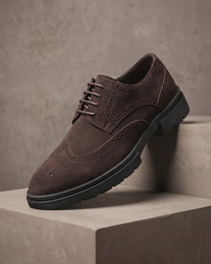 Enzo Suede Brogue Derby