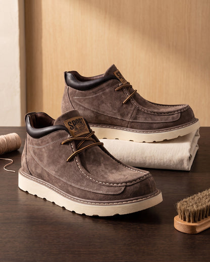 Valerio Faux Leather Chukka Boot