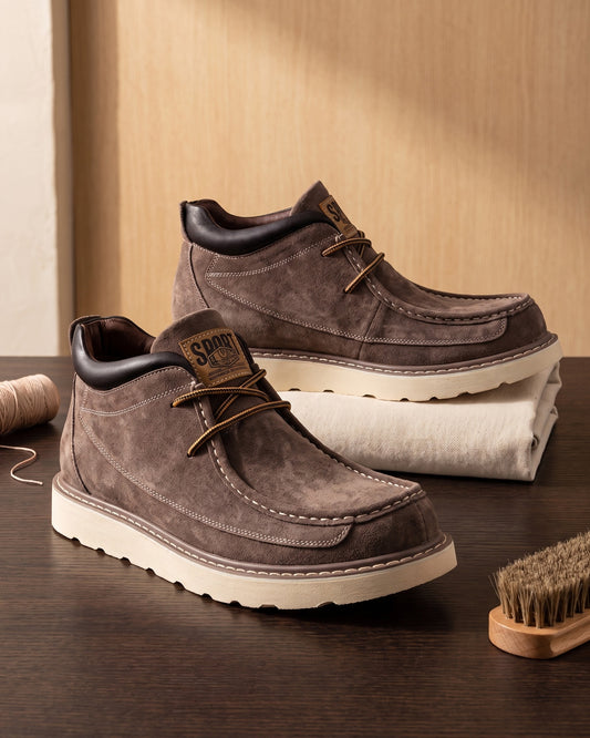 Valerio Faux Leather Chukka Boot