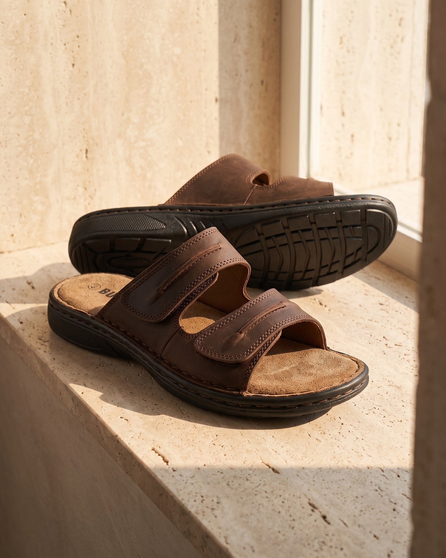 Lorenzo Leather Slide